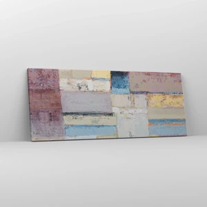 Bild auf Leinwand - Leinwandbild - Ruhe der Geometrie - 100x40 cm