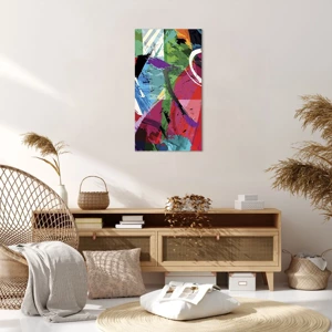 Bild auf Leinwand - Leinwandbild - Schnell, spritzig und springt - 55x100 cm