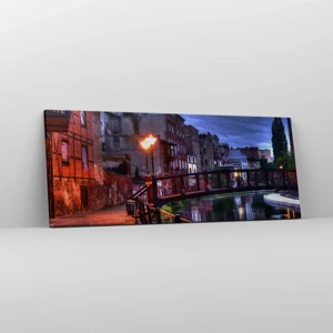 Bild auf Leinwand - Leinwandbild - Solches Bydgoszcz kannte man nicht - 100x40 cm