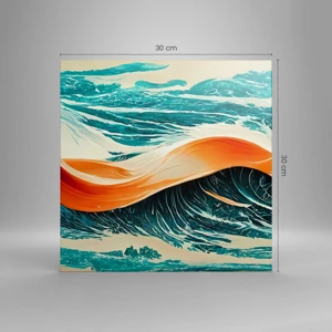 Bild auf Leinwand - Leinwandbild - Traum eines Surfers - 30x30 cm