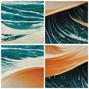 Bild auf Leinwand - Leinwandbild - Traum eines Surfers - 30x30 cm