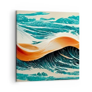 Bild auf Leinwand - Leinwandbild - Traum eines Surfers - 60x60 cm