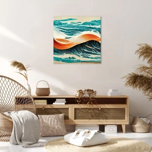 Bild auf Leinwand - Leinwandbild - Traum eines Surfers - 60x60 cm