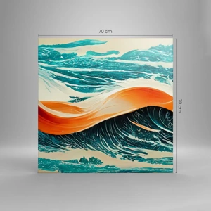 Bild auf Leinwand - Leinwandbild - Traum eines Surfers - 70x70 cm