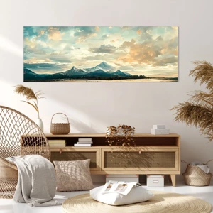 Bild auf Leinwand - Leinwandbild - Unter dem Schutz des Himmels - 140x50 cm