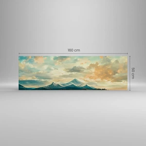 Bild auf Leinwand - Leinwandbild - Unter dem Schutz des Himmels - 160x50 cm