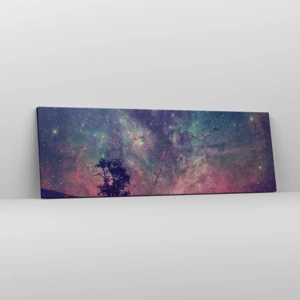 Bild auf Leinwand - Leinwandbild - Unter dem magischen Himmel - 90x30 cm