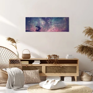 Bild auf Leinwand - Leinwandbild - Unter dem magischen Himmel - 90x30 cm