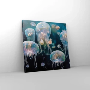 Bild auf Leinwand - Leinwandbild - Unterwasserball - 50x50 cm