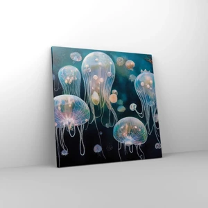 Bild auf Leinwand - Leinwandbild - Unterwasserball - 60x60 cm