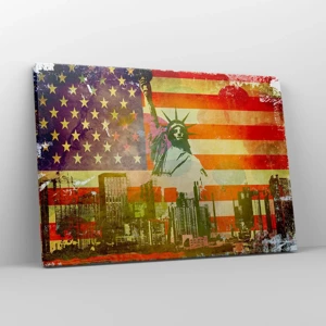 Bild auf Leinwand - Leinwandbild - Viva Amerika! - 70x50 cm