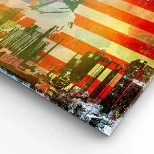 Bild auf Leinwand - Leinwandbild - Viva Amerika! - 70x50 cm