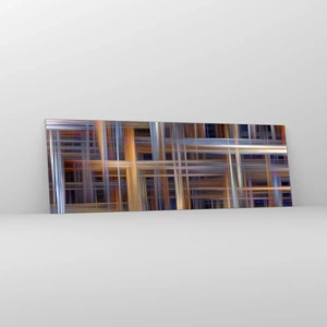 Glasbild - Bild auf glas - Aus Licht gewebt - 90x30 cm