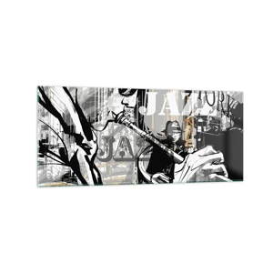 Glasbild - Bild auf glas - Im Rhythmus von New York - 120x50 cm