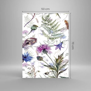 Glasbild - Bild auf glas - Polnisches Herbarium - 50x70 cm