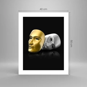 Poster - Das Leben ist wie ein Theater - 40x50 cm