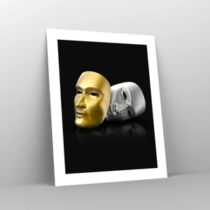 Poster - Das Leben ist wie ein Theater - 40x50 cm