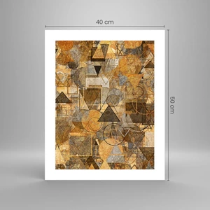 Poster - Die Welt in Form - 40x50 cm