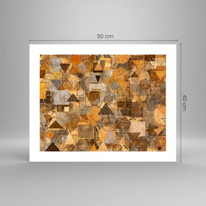 Poster - Die Welt in Form - 50x40 cm