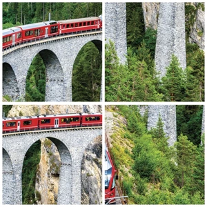 Poster - Eisenbahn für Bergblick - 30x40 cm