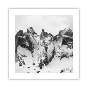 Poster - Gefährlicher Granitgrat - 40x40 cm