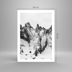 Poster - Gefährlicher Granitgrat - 50x70 cm