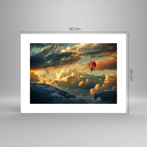 Poster - Ich fliege, weil ich es will - 40x30 cm