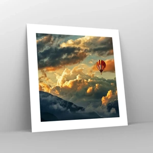 Poster - Ich fliege, weil ich es will - 40x40 cm