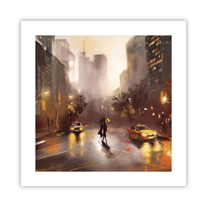 Poster - Im Licht von New York - 40x40 cm