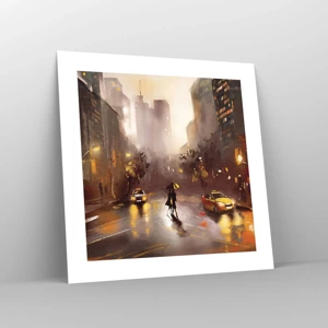 Poster - Im Licht von New York - 40x40 cm