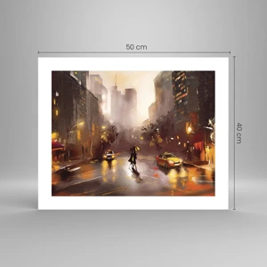 Poster - Im Licht von New York - 50x40 cm