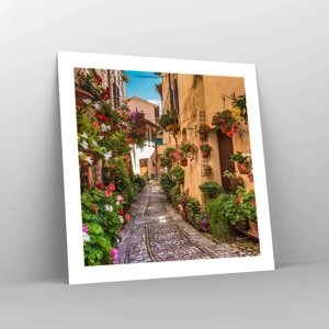 Poster - Italienische Gasse - 50x50 cm