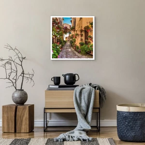 Poster - Italienische Gasse - 50x50 cm