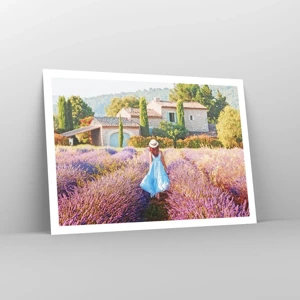 Poster - Lavendel Mädchen - 100x70 cm