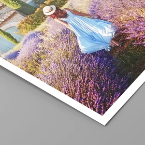 Poster - Lavendel Mädchen - 100x70 cm