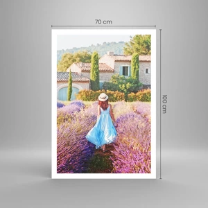 Poster - Lavendel Mädchen - 70x100 cm