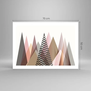 Poster - Pyramidale Aussicht - 70x50 cm