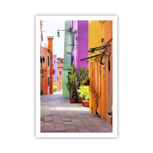 Poster - Regenbogengasse - 61x91 cm