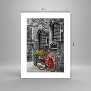 Poster - Toskanische Gasse - 30x40 cm