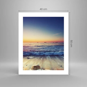 Poster - Was ist mit dem Horizont? - 40x50 cm