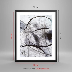 Poster in einem schwarzem Rahmen - Futuristische Fantasie - 40x50 cm