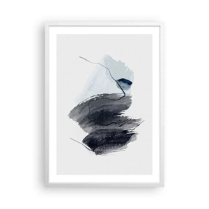 Poster in einem weißen Rahmen - Intensität und Bewegung - 50x70 cm