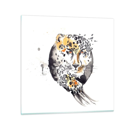 Glasbild - Bild auf glas - Raubtierschönheit - 30x30 cm