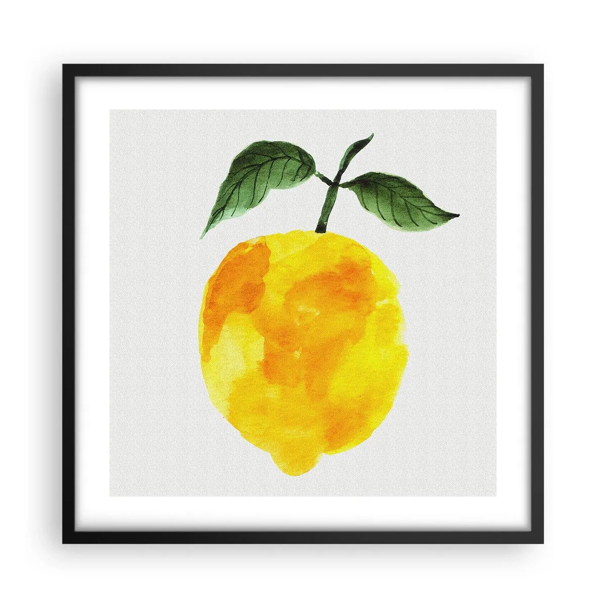 Poster in einem schwarzem Rahmen - So schmeckt man die Sonne - 50x50 cm