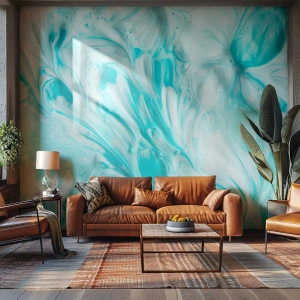 Maßgeschneiderte Fototapete Premium Canvas - Für immer zusammen - Abstraktion, Stück, Boho