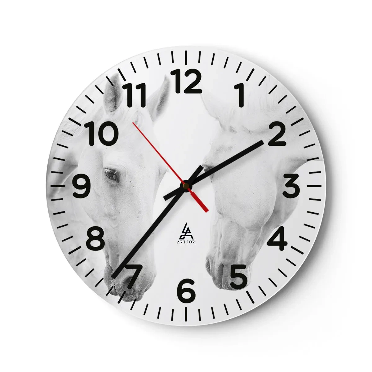 Wanduhr - Glasuhr - Ist das Freundschaft...? - 40x40 cm