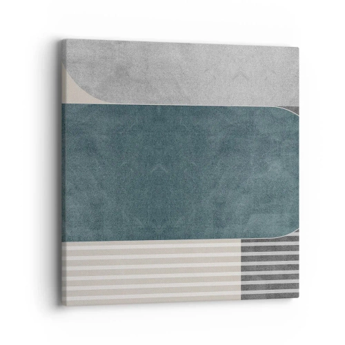 Bild auf Leinwand - Leinwandbild - Komposition auf der Ebene - 40x40 cm