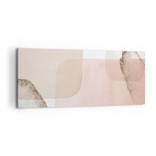 Bild auf Leinwand - Leinwandbild - Ein Blick durch die Farbe - 100x40 cm