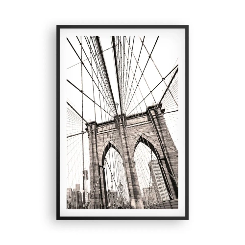 Poster in einem schwarzem Rahmen - New Yorker Kathedrale - 61x91 cm