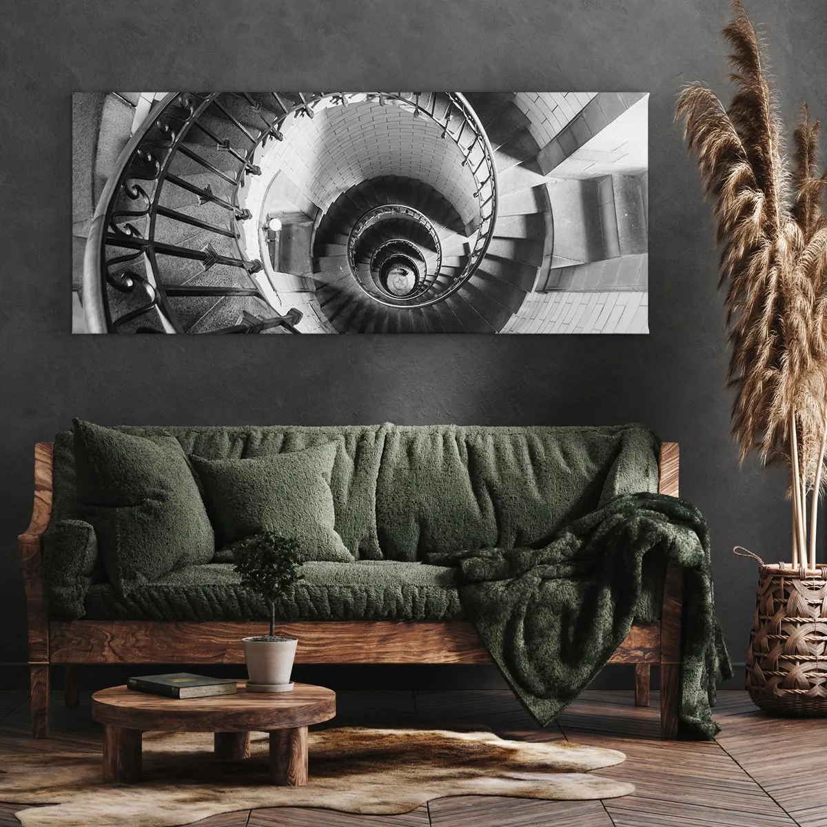 Bild auf Leinwand - Leinwandbild - Höher und höher - 100x40 cm